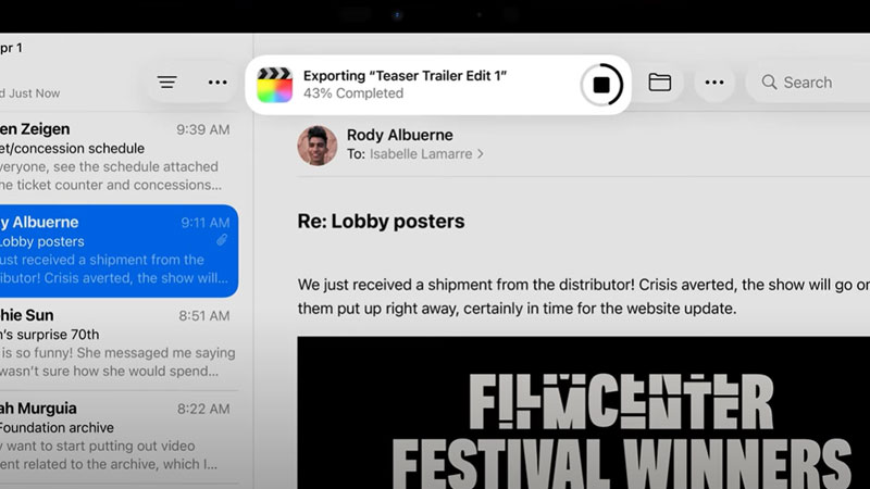 iPadでバックグラウンド処理が可能に