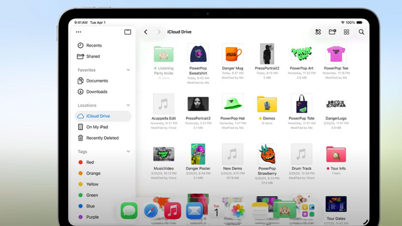 ipad-files-dock