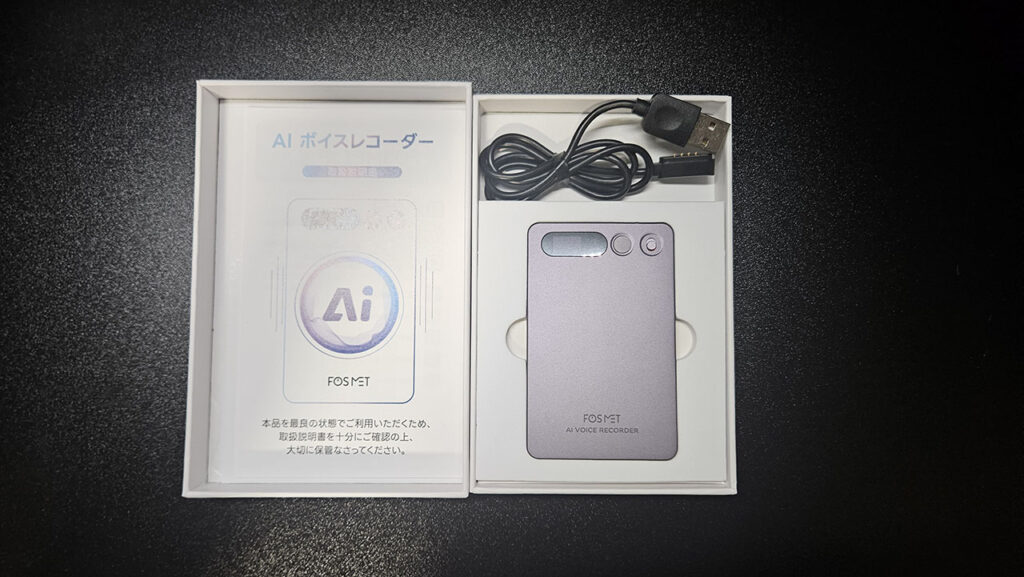 FOSMET X Note Rec10 AI ボイスレコーダー