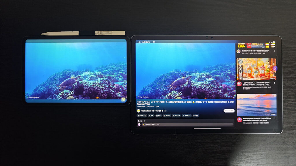 GalaxyTabとiPad11インチ