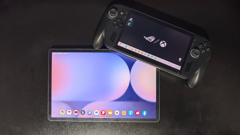 Galaxy Tab S10+とROG Xbox Ally X